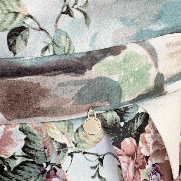 RINASCIMENTO Romantic Milano Cityscape Fit and Flare Dress Womens S Designer - Picture 5 of 9